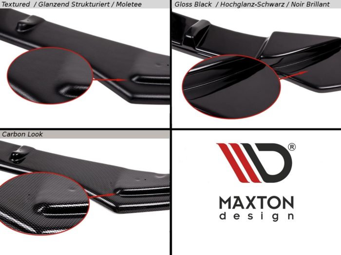 Maxton Frontsplitter til T-Cross C11 Standard  Blank Sort - Image 8