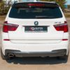 Maxton Side diffuser splitter til X3-serie F25 M-pakke facelift  Blank Sort - Image 4