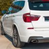 Maxton Side diffuser splitter til X3-serie F25 M-pakke facelift  Blank Sort - Image 2