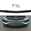 Maxton Frontsplitter til CLA-Klasse C117/X117 AMG-Line facelift  Blank Sort