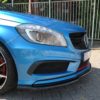 Maxton Frontsplitter til A-Klasse W176 AMG-Line non-facelift  Blank Sort - Image 2