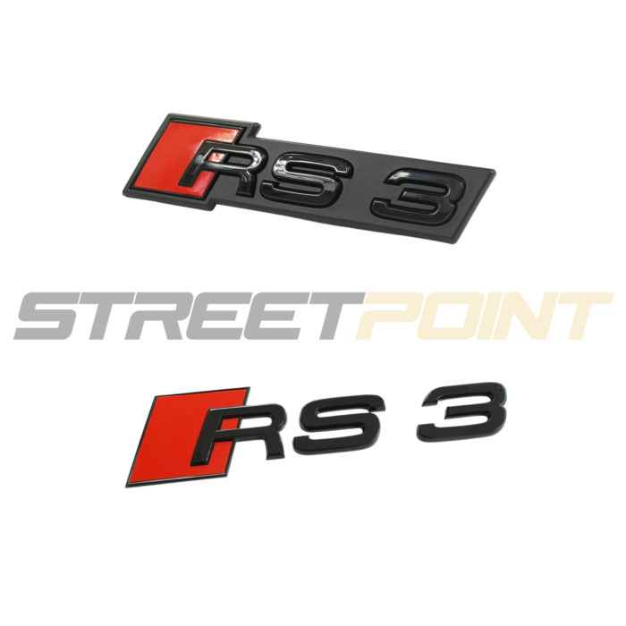 SP - Sorte logoer til Audi A1 GB Logo Foran