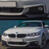 Maxton Sport Frontspoiler til 4-Serie F32-F36 Coupé M-pakke  Mat Sort - Image 2