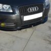Maxton Frontsplitter til A3 8P S-Line Non-facelift  Blank Sort