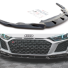 Maxton Frontsplitter til R8 4S R8 Facelift  Blank Sort