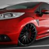 Maxton Sideskørter til Fiesta MK7 (09) ST/ST-line/standard facelift  Blank Sort - Image 3