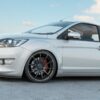 Maxton Frontsplitter til Focus Mk2 ST facelift  Blank Sort - Image 2