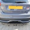 Maxton Diffuser til Focus Mk3 ST (RS-Look) Kræver standard MK3 spoiler, ikke ST Mat Sort - Image 3