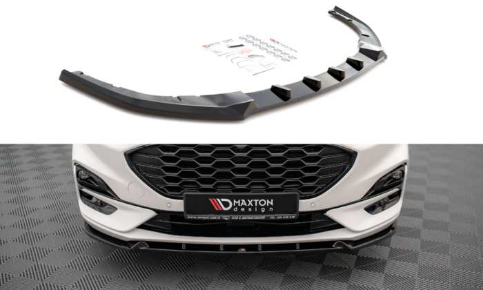 Maxton Frontsplitter til Kuga MK3 ST-Line  Blank Sort