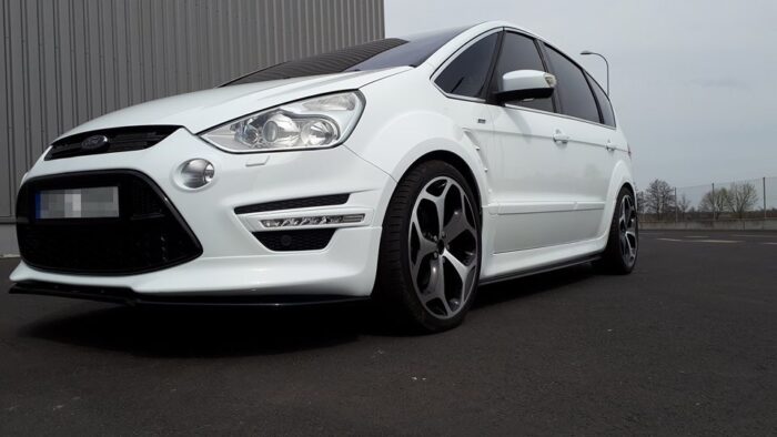 Maxton Frontsplitter til S-Max MK1 Facelift, Titanium  Blank Sort - Image 2