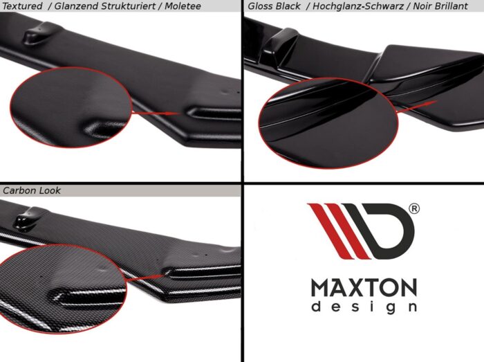 Maxton Frontsplitter til S-Max MK2 FL Trend, Titanium, Vignale  Blank Sort - Image 9