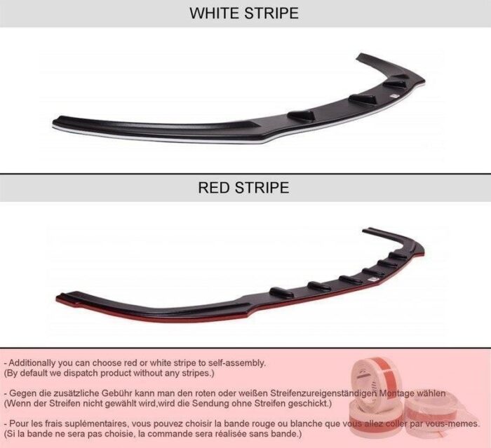 Maxton Bag diffuser splitter til Civic Mk8 Type-S/R  Blank Sort - Image 8