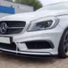 Maxton Racing Frontsplitter til A-Klasse W176 AMG-Line non-facelift  Mat Sort - Image 2
