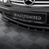 Maxton Frontsplitter til CLK-Klasse W209 Standard non-facelift  Blank Sort - Image 3