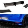Maxton Racing diffuser splitter til Golf/Jetta MK7 R  Mat Sort + flaps
