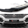 Maxton Frontsplitter til Touareg Mk3 R-Line  Blank Sort