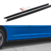 Maxton Sideskørter til 207  Non-facelift Sport  Blank Sort